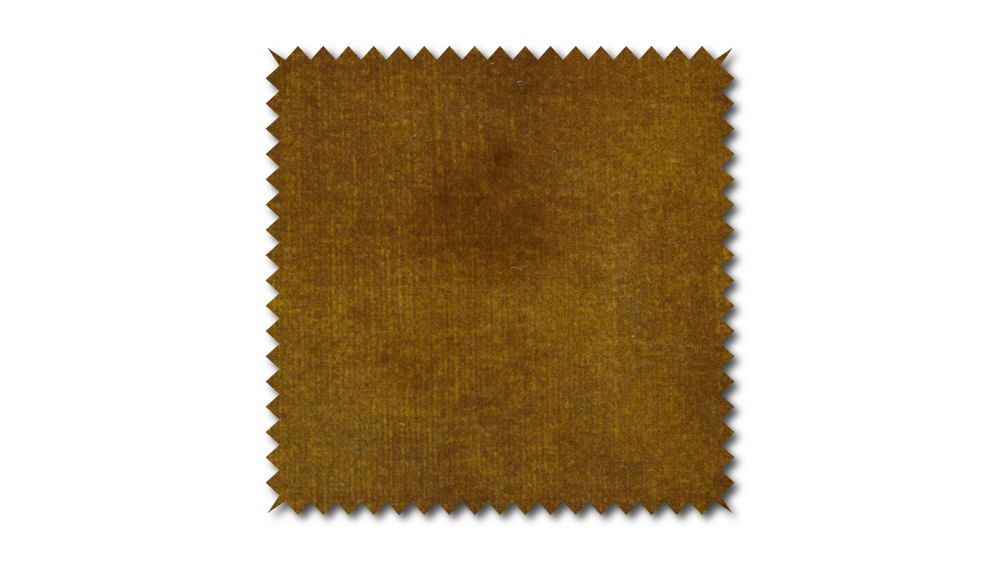 KAWOLA patrón de tela Terciopelo coñac 10x10cm