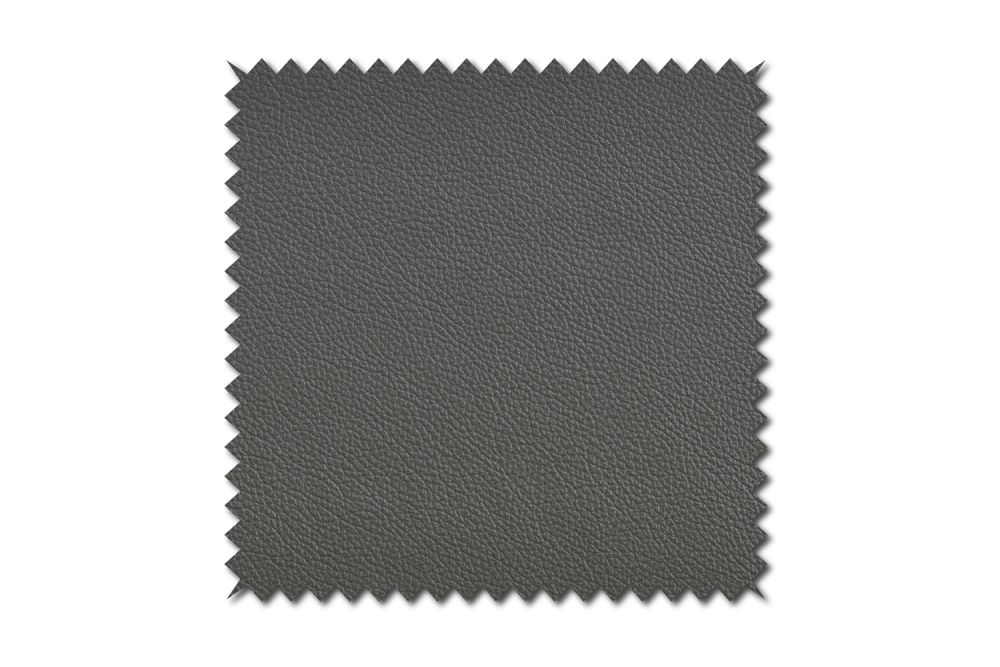 KAWOLA tela muestra cuero gris oscuro 10x10cm