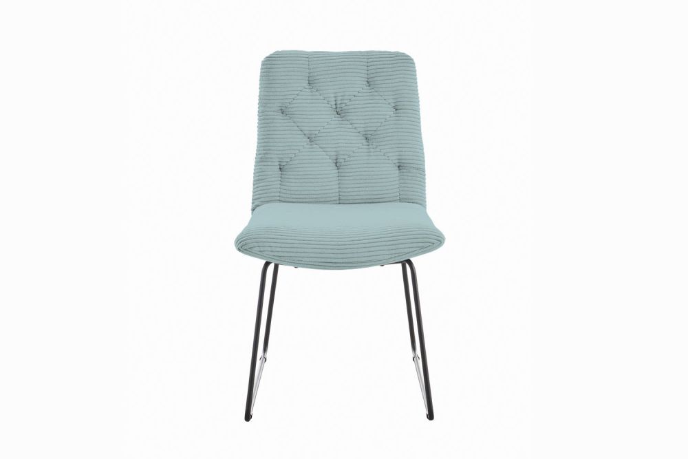 KAWOLA NUEVA SILLA DE COMEDOR CHARME Cord azul claro