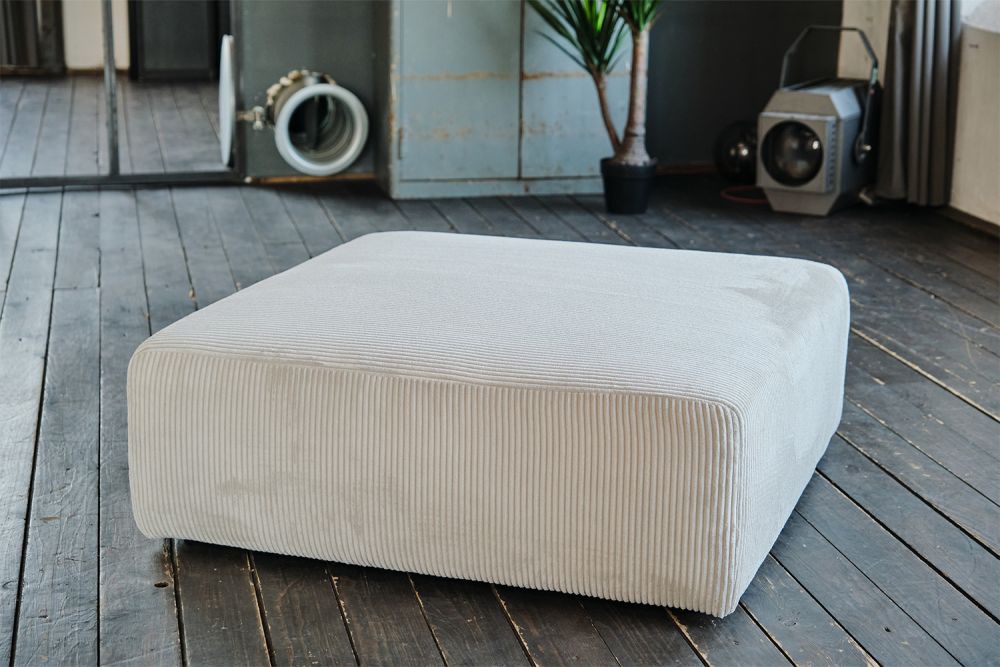 KAWOLA WIOLO SOFT elemento de asiento para sofá modular Cord gris claro