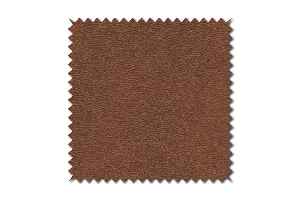 KAWOLA tela patrón cuero marrón 10x10cm