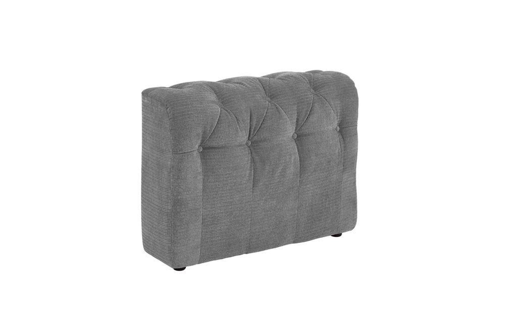 KAWOLA Sofá elemento lateral SEPHI medio Pana gris Vintage