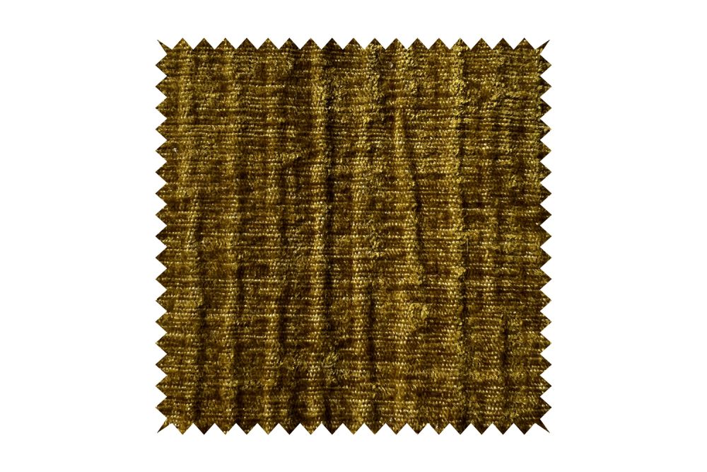 KAWOLA muestra de tela pana mostaza 10x10cm