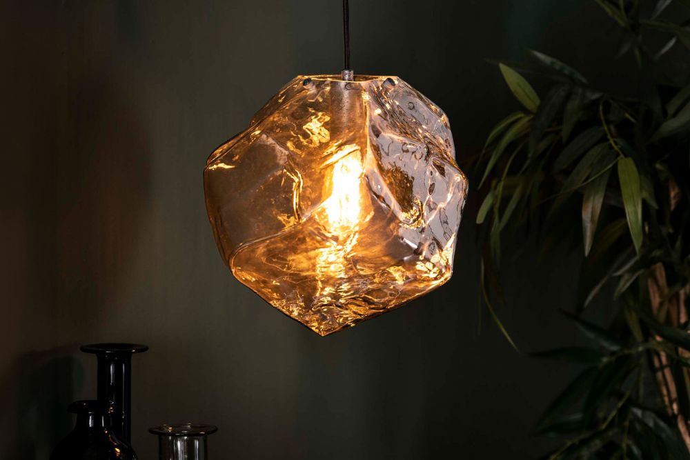 KAWOLA lámpara colgante EDESSA lámpara colgante 1 luz cristal plata