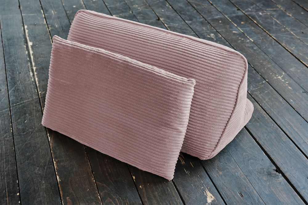 Cojín de respaldo KAWOLA WIOLO SOFT Pana rosa