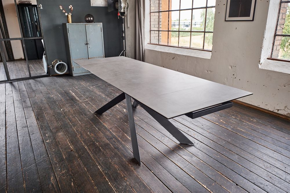 KAWOLA mesa extensible NOLDOR mesa comedor ceramica 180x90cm