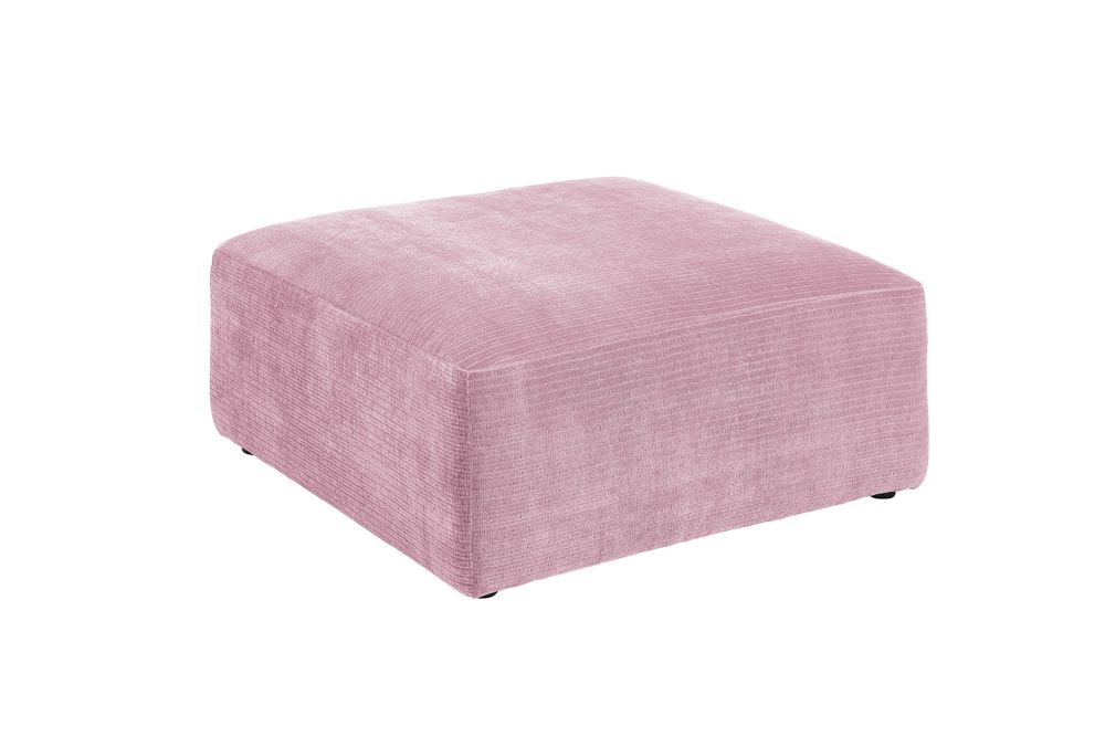 KAWOLA elemento para sentarse en el sofá SEPHI pequeña pana rosa vintage