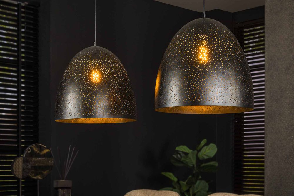 KAWOLA lámpara colgante BALZAR lámpara colgante 2 luces metal negro