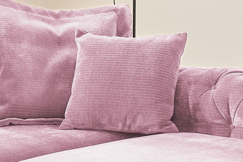 KAWOLA cojín puntiagudo SEPHI tamaño pana vintage rosa