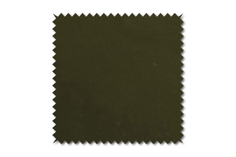 KAWOLA tela patrón cuero verde musgo 10x10cm