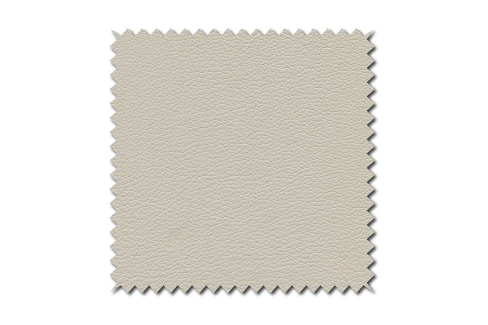 KAWOLA muestra de tela cuero crema 10x10cm