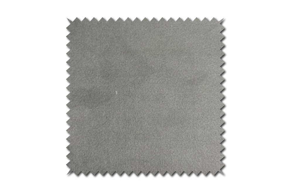 KAWOLA patrón de tela Terciopelo plata 10x10cm