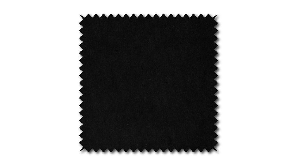 KAWOLA patrón de tela Terciopelo negro 10x10cm
