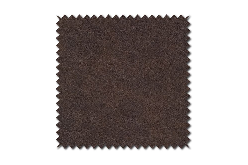 KAWOLA muestra de tela de cuero marrón oscuro 10x10cm