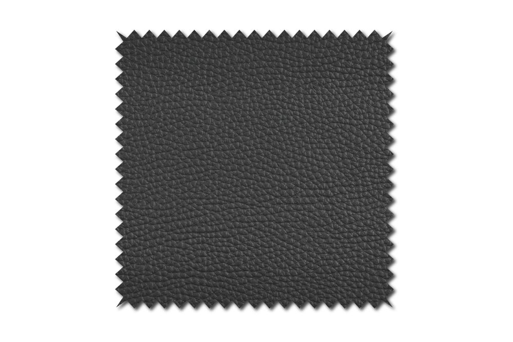 KAWOLA muestra de tela cuero negro 10x10cm
