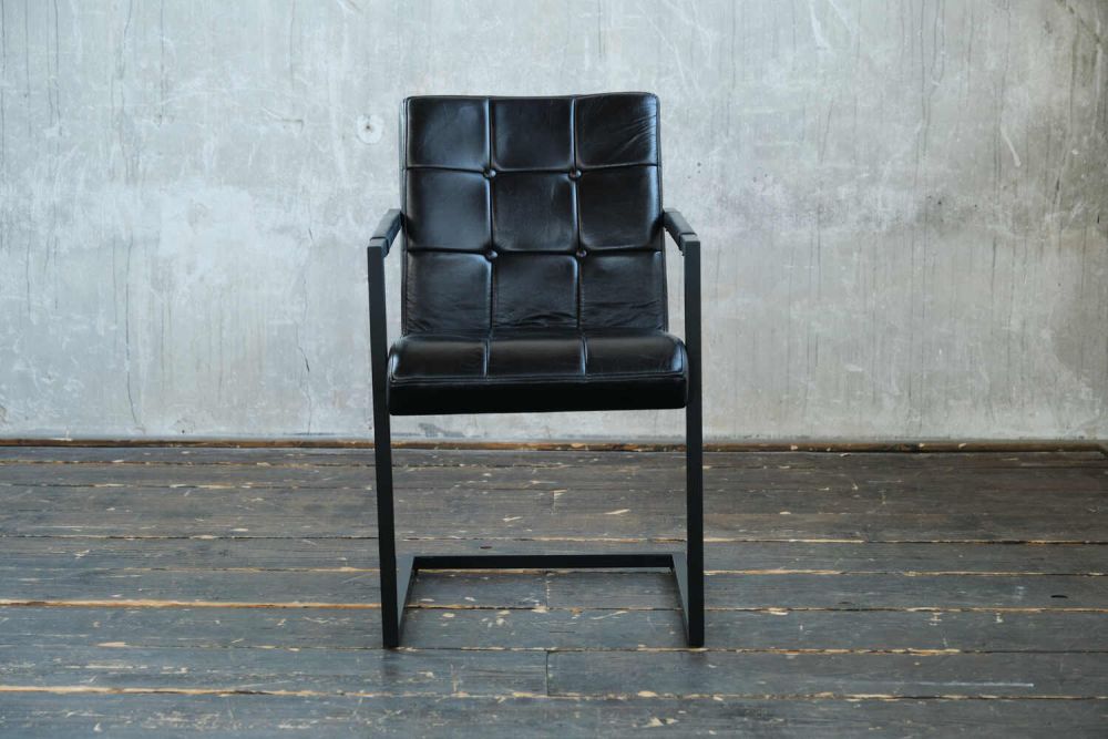 B-Ware KAWOLA silla de comedor PADDY cuero negro
