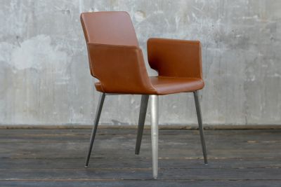 KAWOLA silla HAMA silla de comedor silla de reunión marrón