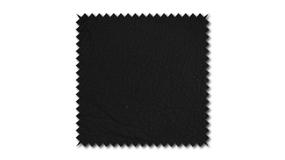 KAWOLA muestra de tela cuero mate negro 10x10cm