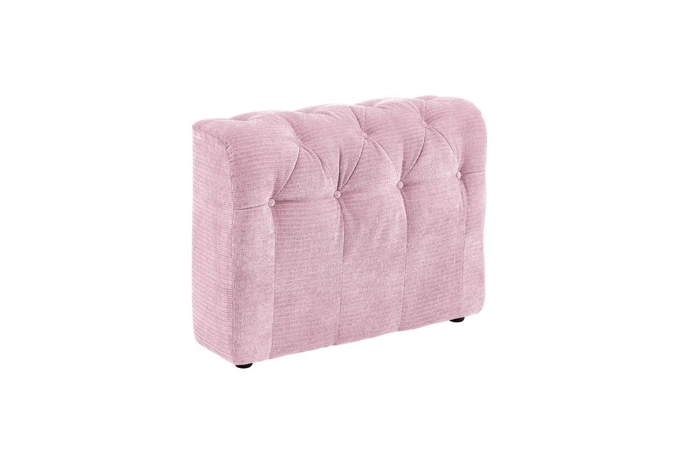 KAWOLA Sofá elemento lateral SEPHI medio Pana Vintage rosa