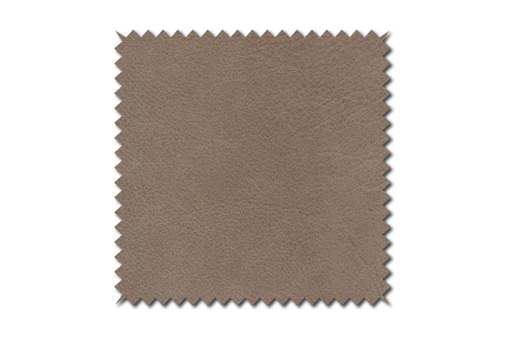 KAWOLA muestra de tela de cuero topo 10x10cm