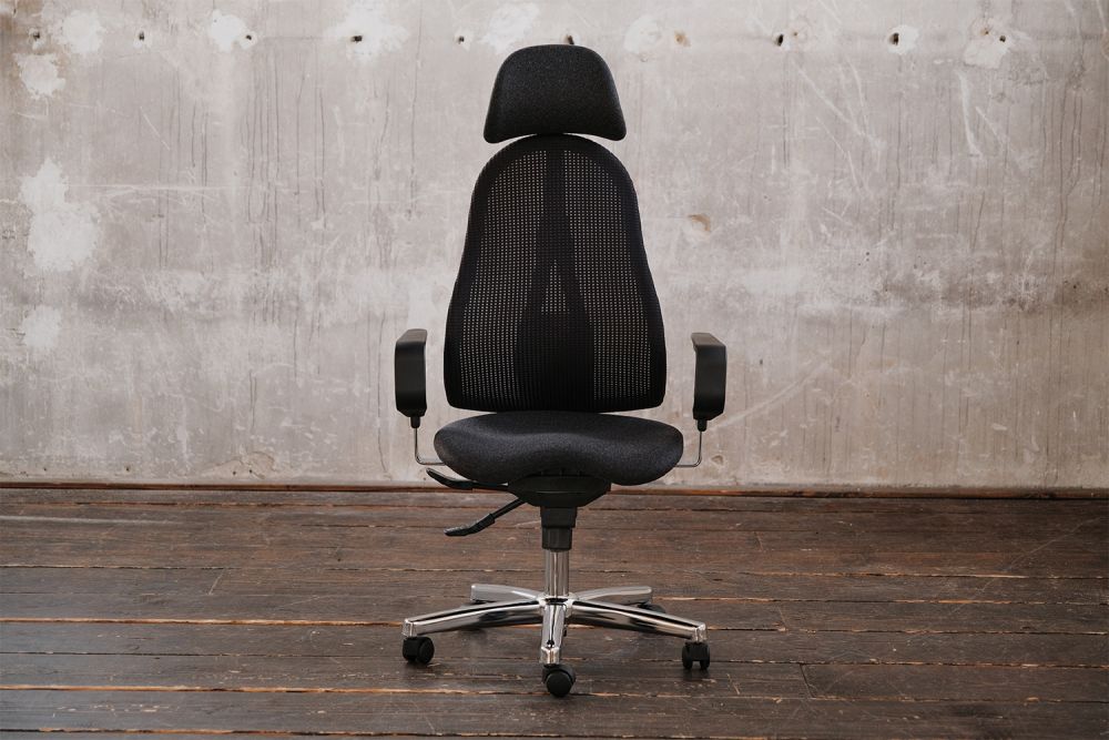 Silla de oficina KAWOLA Silla de escritorio FINO antracita