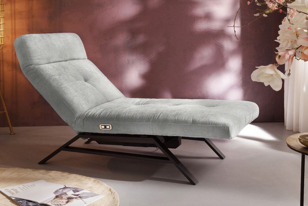 Sillón reclinable KAWOLA Sillón reclinable AMERIVA Terciopelo plata