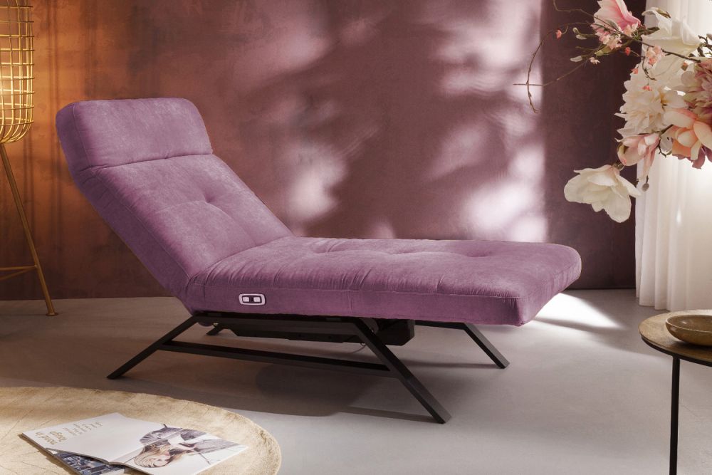 KAWOLA Sillón de descanso AMERIVA Sillón de descanso terciopelo morado