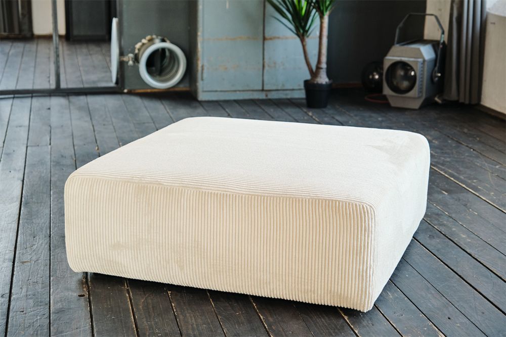 KAWOLA WIOLO SOFT elemento de asiento para sofá modular Cord crema blanco