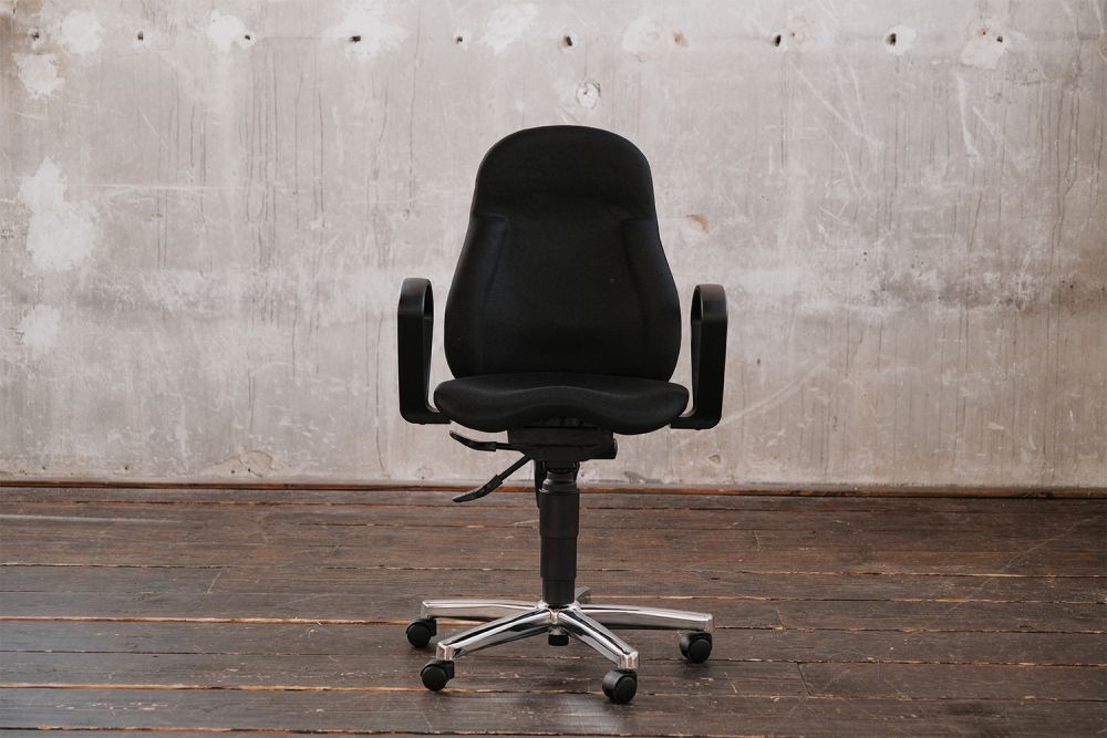 Silla de oficina KAWOLA Silla de escritorio TINO negra