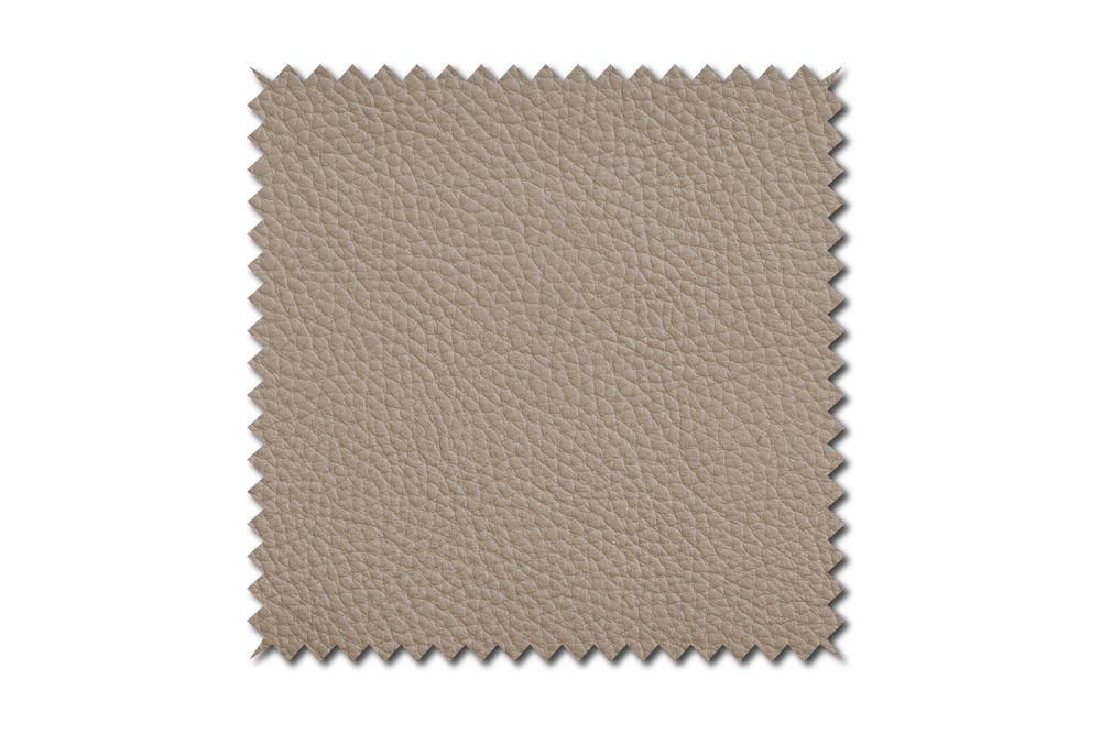 KAWOLA muestra de tela de cuero topo 10x10cm