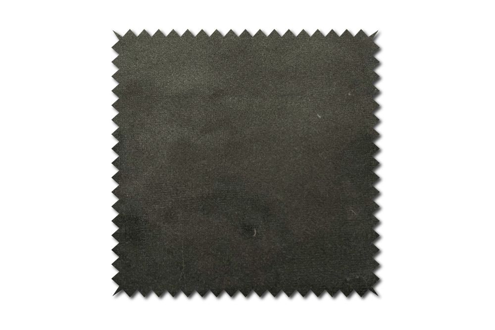 KAWOLA patrón de tela Terciopelo antracita 10x10cm