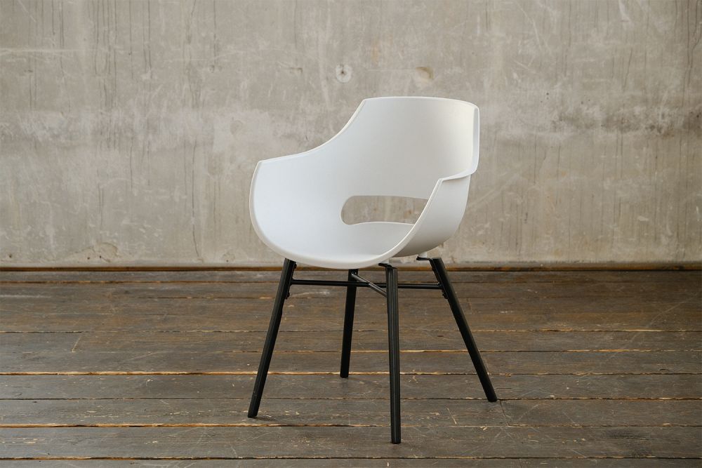 KAWOLA ZAJA silla de comedor de plástico blanco