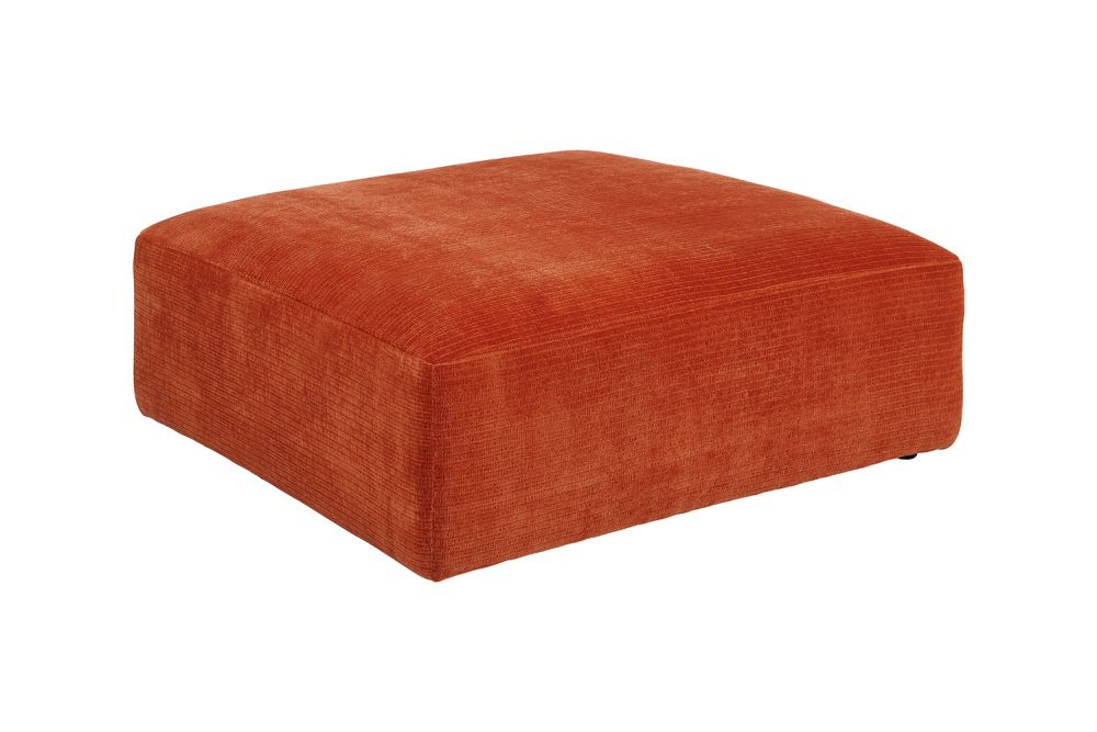 KAWOLA elemento para sentarse en el sofá SEPHI pana grande rojo vintage