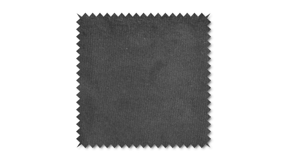 KAWOLA patrón de tela Terciopelo gris 10x10cm