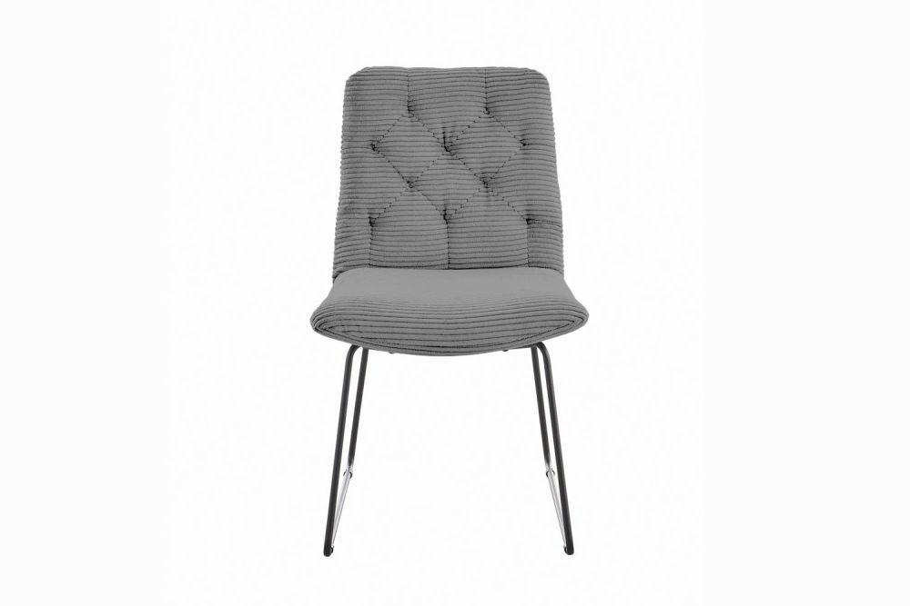KAWOLA NUEVA SILLA DE COMEDOR CHARME Gris pana